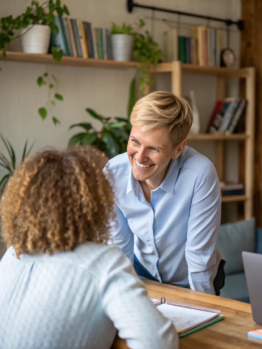 An individual receiving personalized coaching, focusing on mindset and personal development strategies.